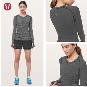 Striped run swiftly long sleeve